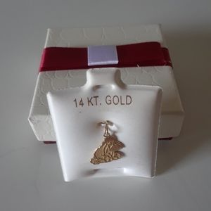 14kt gold Eeyore pendant/charm